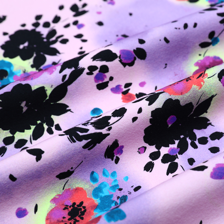 FANCY FLORAL JERSRY FABRIC