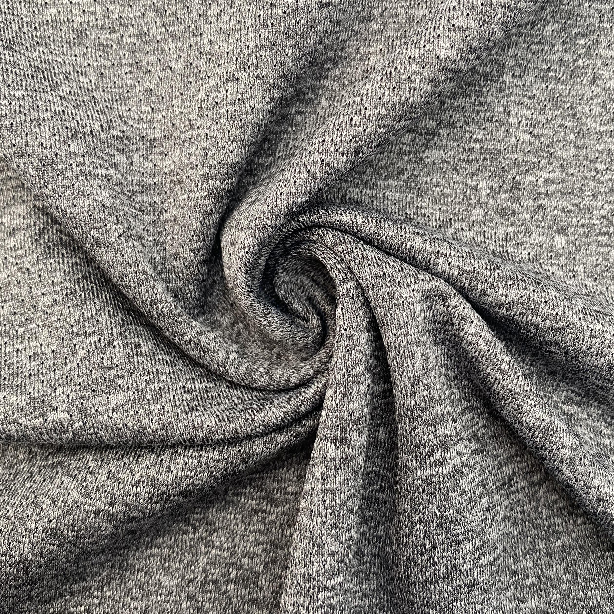 3% POLYESTER 86% CATIONIC 11% SPANDEX 175GSM 155CM GREY MESH FABRIC