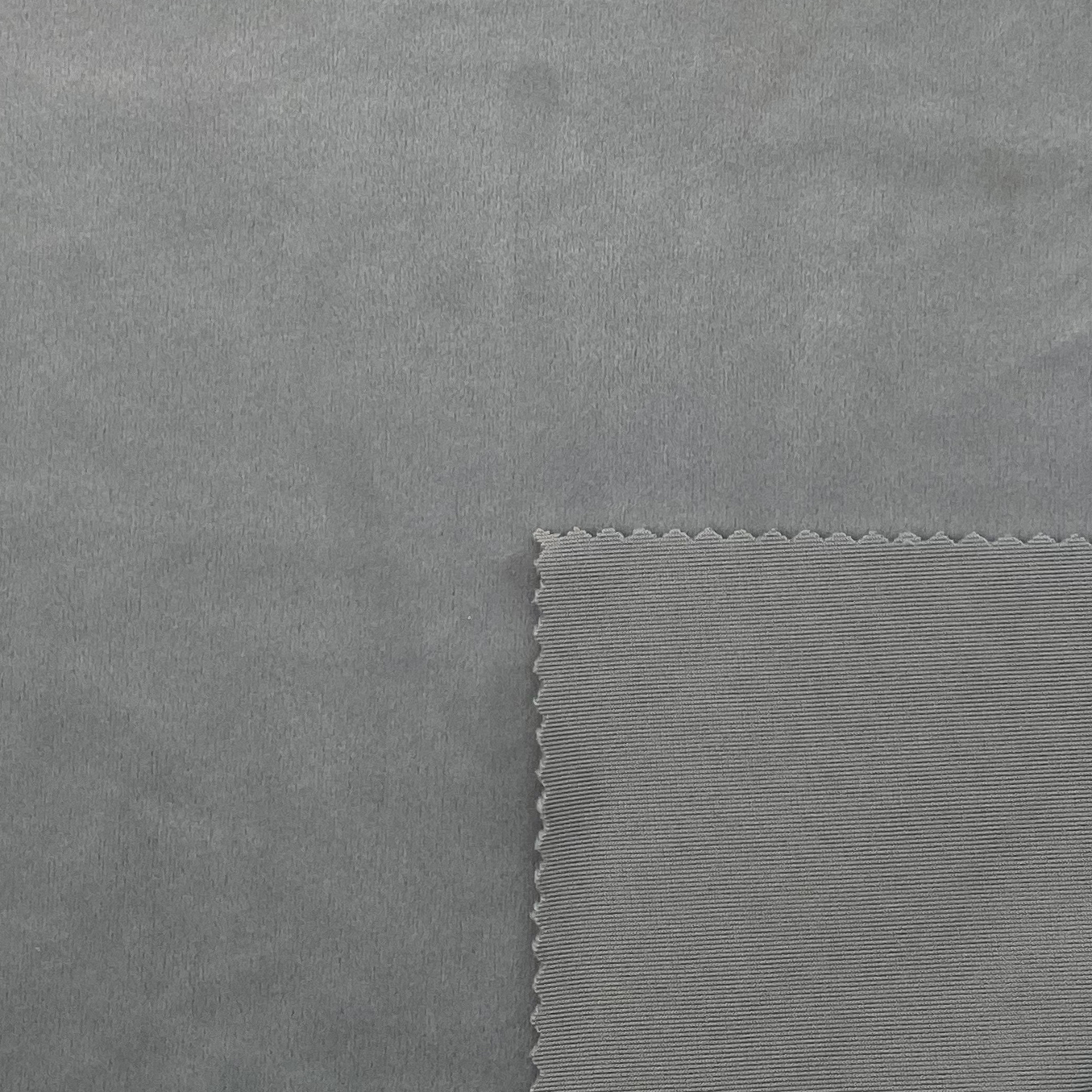 92% POLYESTER 8% SPANDEX GREY FLEECE FABRIC