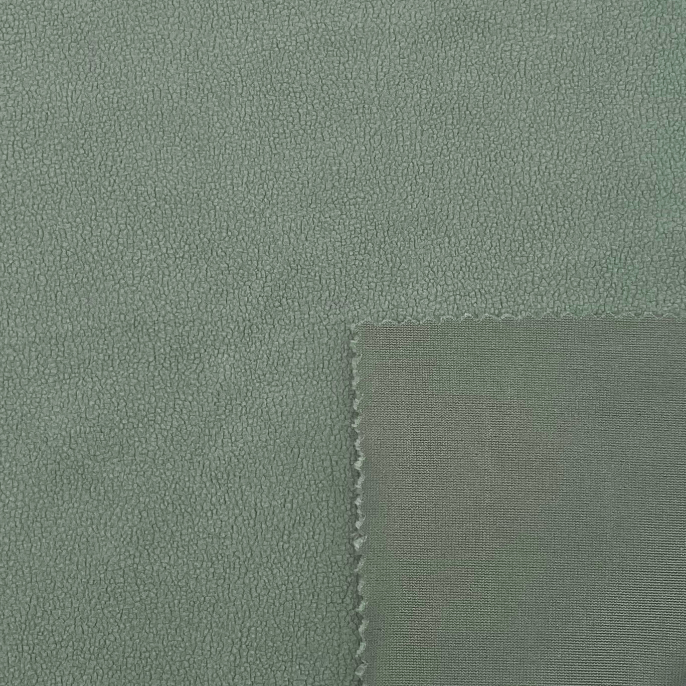 8% SPANDEX 92% POLYESTER 335GSM 178CM MINT GREEN FLEECE FABRIC