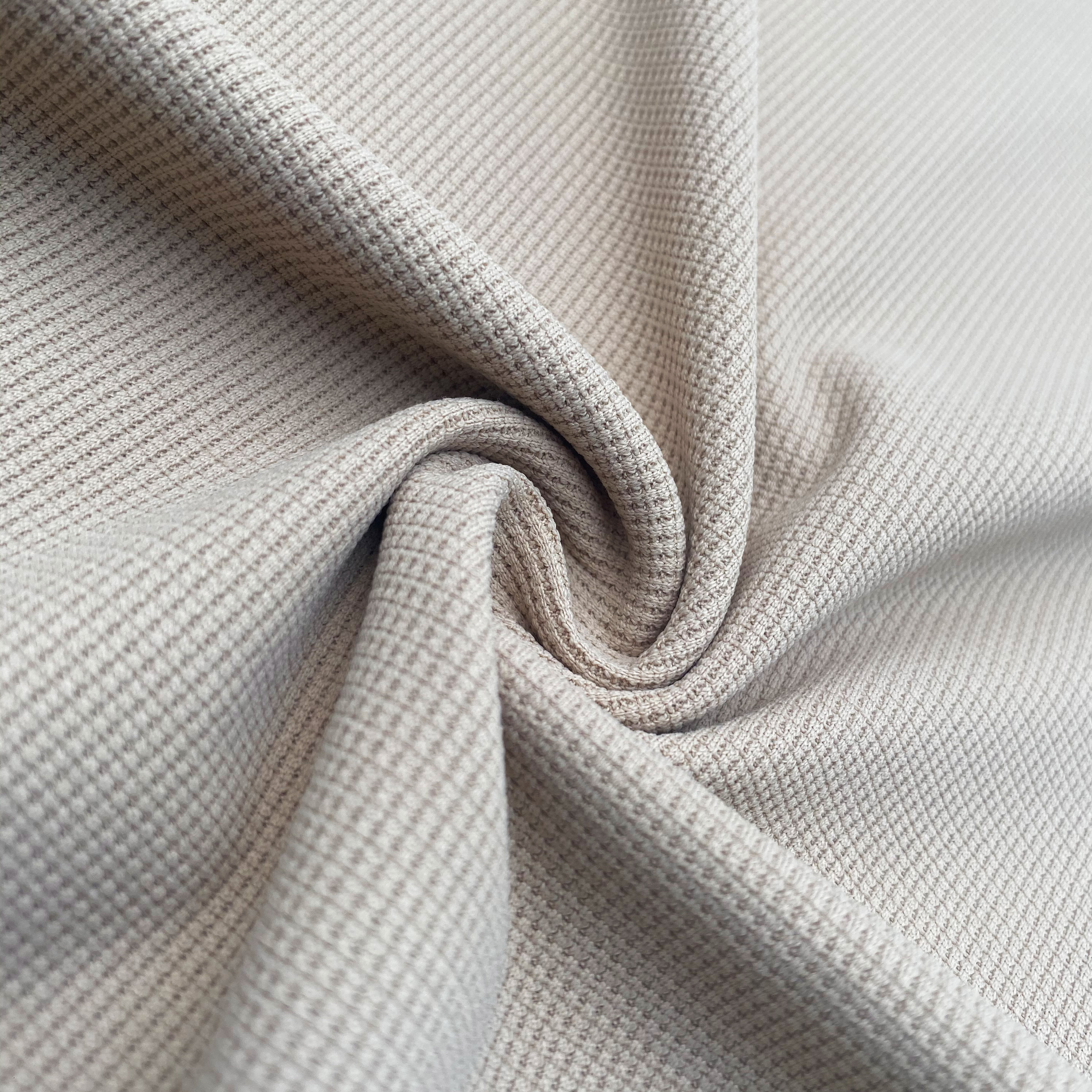 86% Nylon 14% Spandex 185 Gsm 155cm Lapad Khaki Waffle Fabric HT1312
